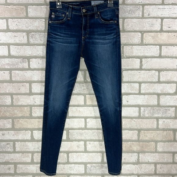 Ag The Farrah High Rise Skinny Ankle Jeans Size 27 - Picture 9 of 10